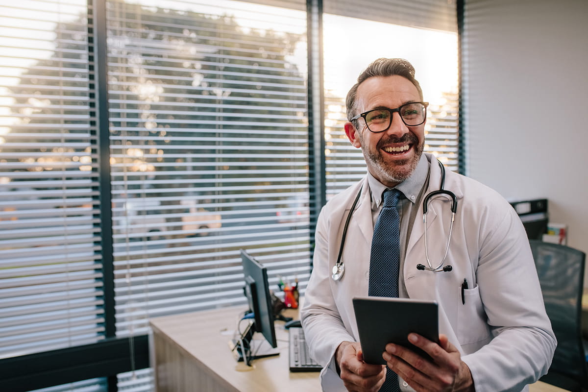 Delighted healthcare provider
