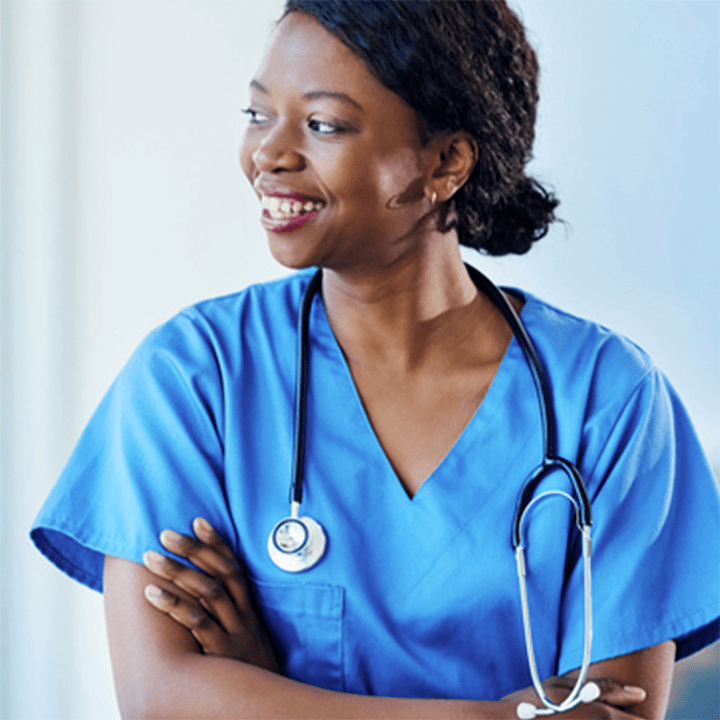 Happy medical professional